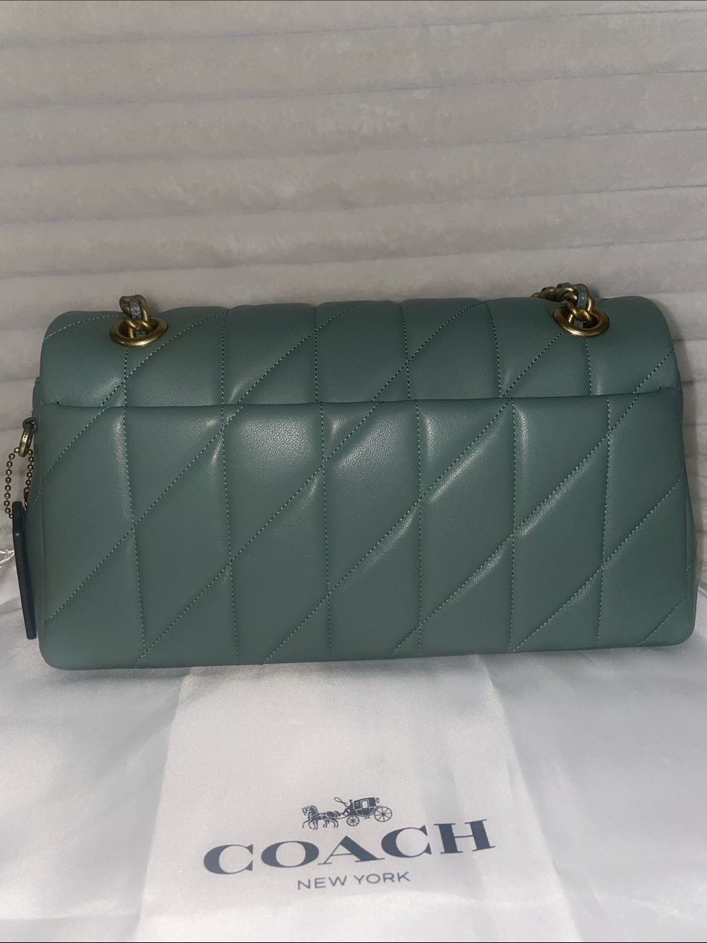 New Sage Coach Quilted Tabby 26 - Picture 4 of 13